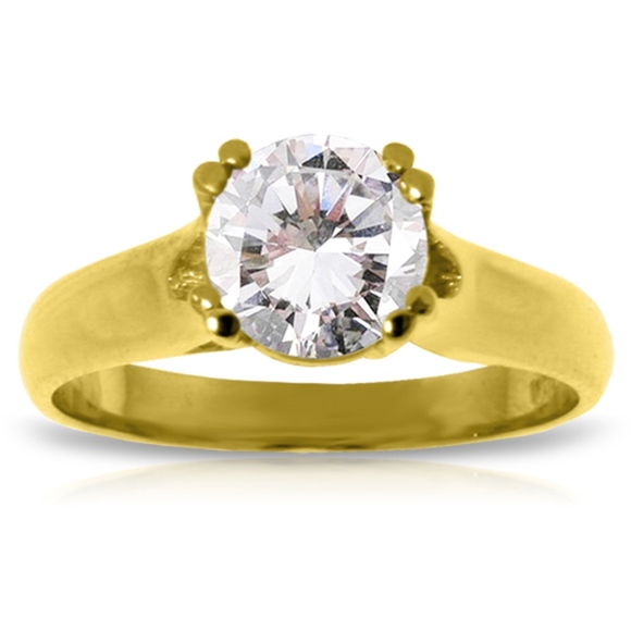SOLITAIRE RING WITH 0.75 CT. J-K. SI-2 DIAMOND - Picture 2 of 5